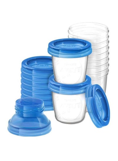 Buy Pack Of 10 Breast Milk Storage Cups With Lids in Egypt
