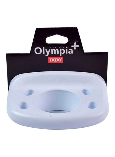 Buy Olympia Toothbrush Holder White 16x11.7x14.5cm in Saudi Arabia