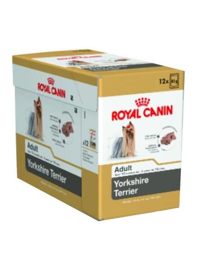 Buy Pack Of 12 Yorkshire Terrier Wet Food 85grams in UAE