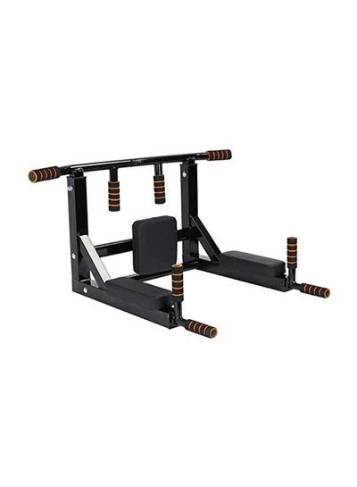 Buy Aluminum 2-In-1 Multifunctional Horizontal Wall Mounted Pull Up Bar 77x74x10.5cm in UAE