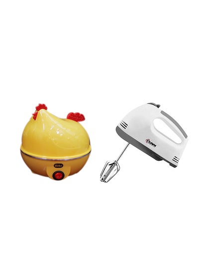 Buy 7-Eggs Poacher With 7-Speed Hand Mixer 350.0 W 6902016009271 Multicolour in UAE