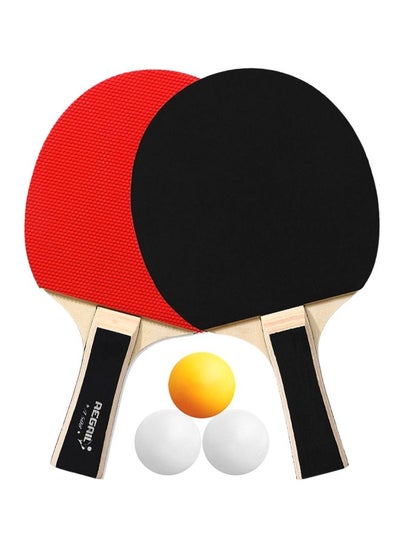 Buy 5-Piece Table Tennis Racket And Balls Set in Saudi Arabia