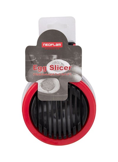 Buy Egg Slicer Black/Red 12x8.5x4cm in UAE