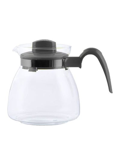 Buy Thermal Glass Teapot Clear/Grey in UAE