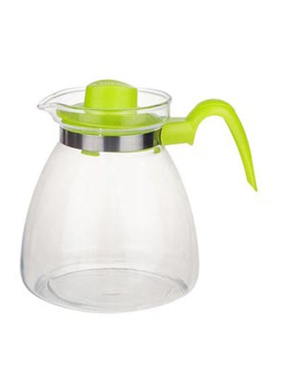 Buy Maja Simple Tea Pot With Handle Clear/Green in UAE