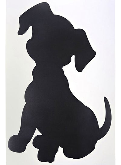 Buy Puppy Chalk Board Self Adhesive Wall Decorative Sticker Black 45 x 31cm in Egypt