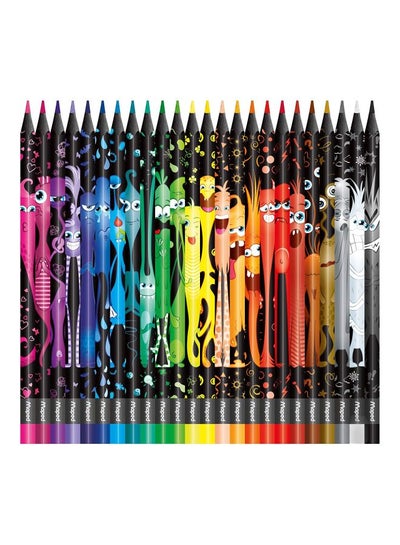 Buy Pack Of 24 Color'Peps Monster Colouring Pencils Multicolour in Saudi Arabia