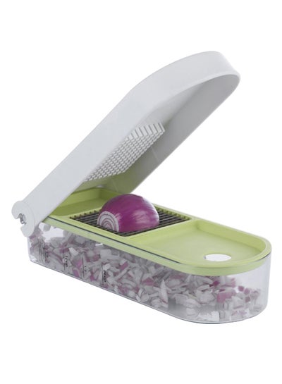 Buy Vegetable And Onion Chopper White/Clear/Green in Saudi Arabia