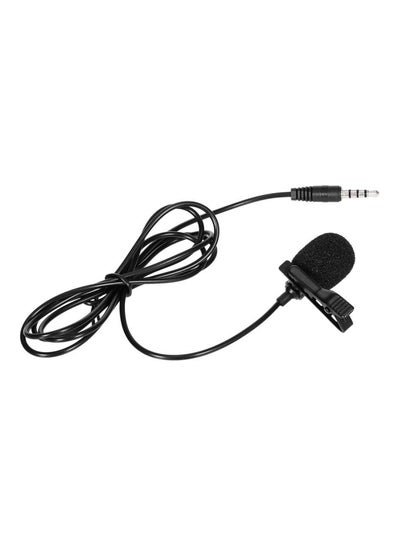 Buy 3.5mm Omnidirectional Microphone With Tie-Clip C9938-1-L Black in Egypt