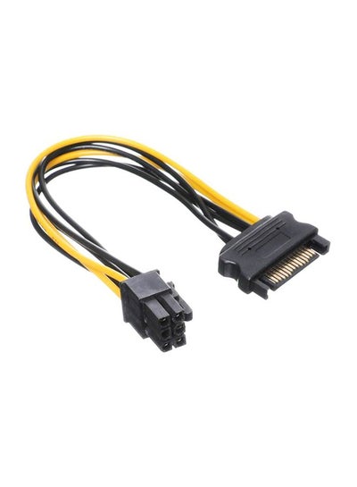 Buy 15 Pin To 6 Pin SATA Cable Multicolour in Egypt