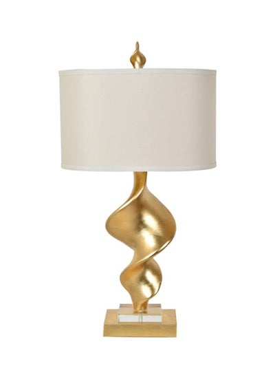 Buy Summit Table Lamp Gold/White 18x18x11inch in Saudi Arabia