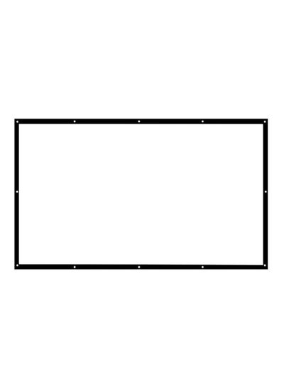 Buy 150-Inch Projector Screen C10078-150-L White/Black in UAE