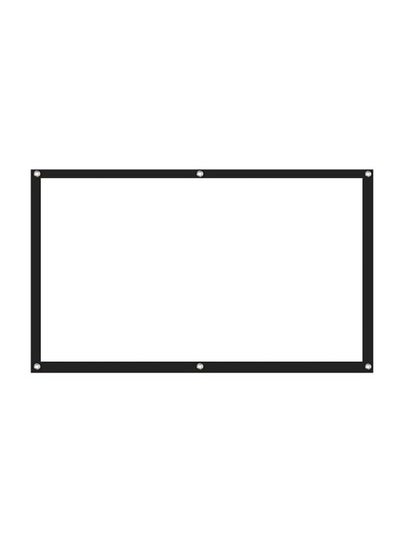 Buy 84-Inch Projector Screen C10078-84-L White/Black in UAE