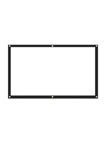 Buy 60-Inch Projector Screen C10078-60-L White/Black in UAE