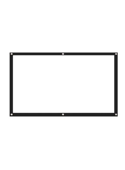 Buy 100-Inch Projector Screen C10078-100-L White/Black in UAE