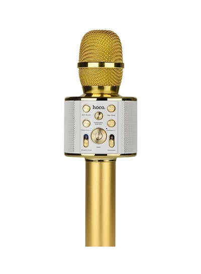 Buy Wireless Karaoke Mic BK3 Gold in UAE