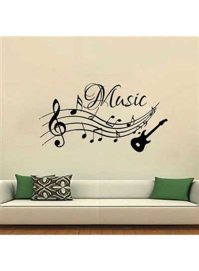 Buy Music Wall Sticker Black 100x105cm in Egypt