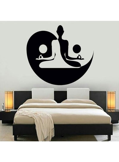 Buy Yoga Harmony Wall Sticker Black 96x150cm in Egypt