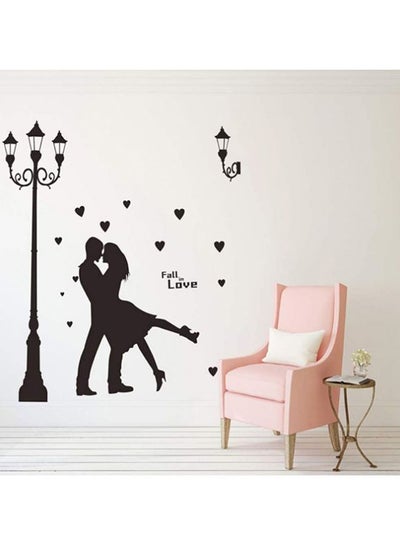 Buy Love 11 Themed Decorative Wall Sticker Black 96x150cm in Egypt