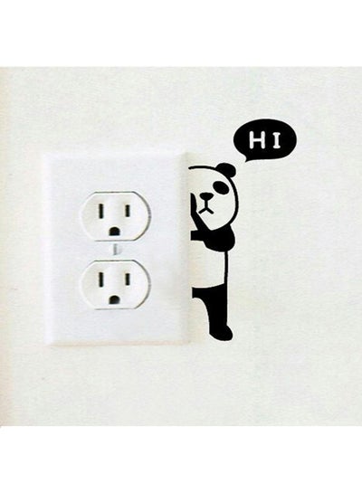 Buy Panda Themed Wall Sticker Black 60x90cm in Egypt