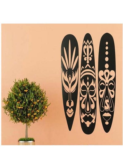 Buy African Themed Wall Sticker Black 96x150cm in Egypt