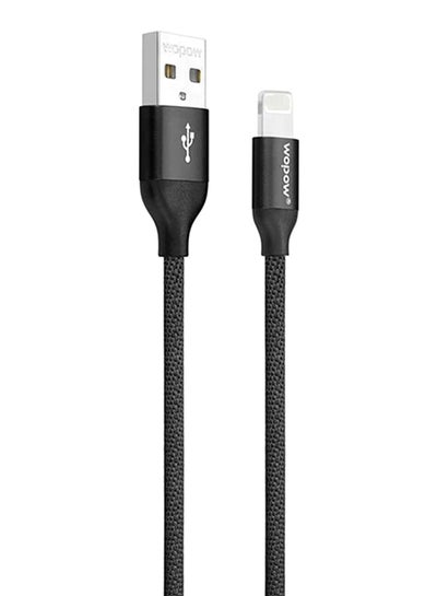 Buy Lightning Data Sync And Charging Cable Black/Silver in Saudi Arabia