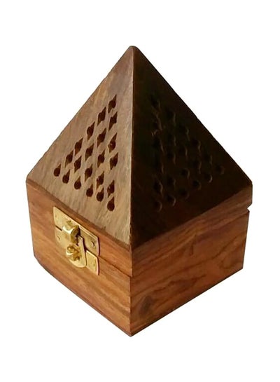 Buy Pyramid Incense Burner Brown 7.5x7.5x12cm in Egypt