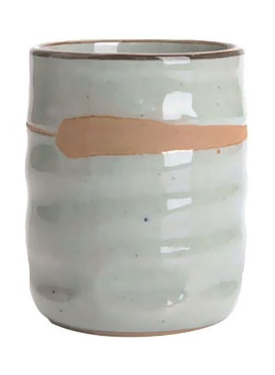 Buy Handmade Stoneware Mug White/Beige 200ml in UAE