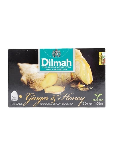 Buy Honey And Ginger Flavored Ceylon Black Tea 20 Tea Bags in Egypt