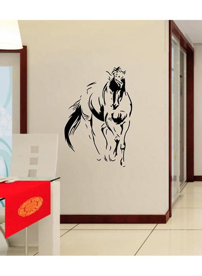 Buy Horse Self Adhesive Wall Sticker Black 90 x 60cm in Egypt