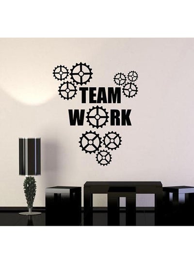 Buy Teamwork Quotes Self Adhesive Wall Sticker Black 90 x 60cm in Egypt