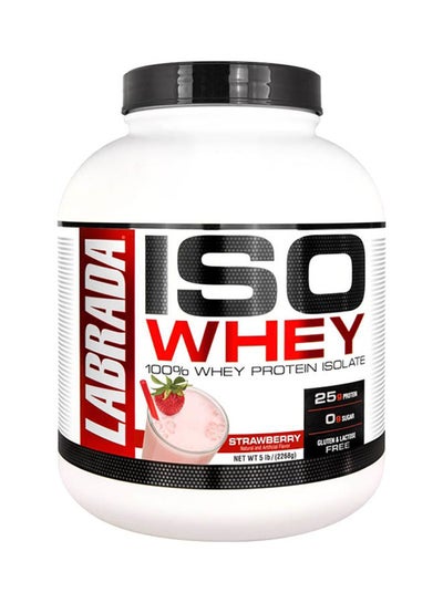 اشتري ISO Whey 100% Whey Protein Isolate Strawberry 5lbs في الامارات