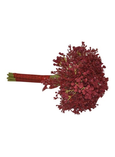 Buy Bundle Of Artificial Flowers Red 7centimeter in Saudi Arabia