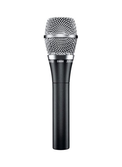 Buy Cardioid Condenser Vocal Microphone SM86 Black/Silver in Egypt