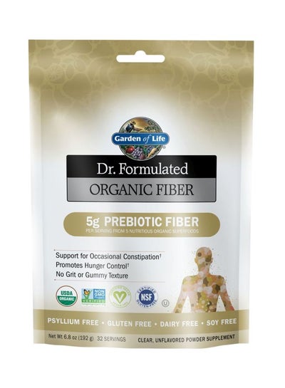 Buy Dr. Formulated Organic Fiber Powder Supplement - Unflavored in Saudi Arabia