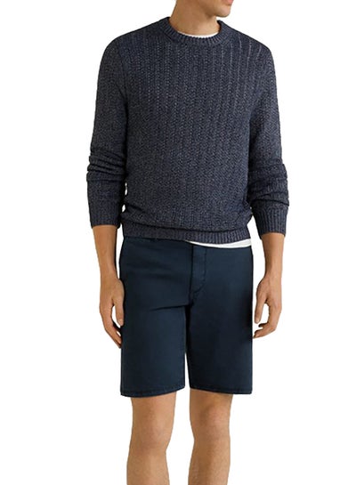 Buy Classic Style Chino Shorts 56Navy in Saudi Arabia