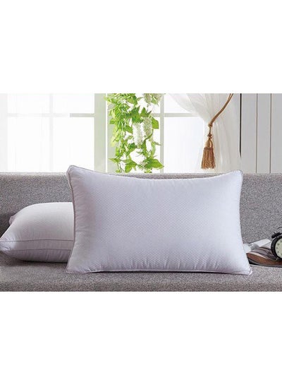 Pillow 1 Piece 1000 Gm Hotel Pillow King Size 50x75 cm Anti Allergy Bed  Pillow Soft Brushed Microfiber White price in Saudi Arabia, Noon Saudi  Arabia