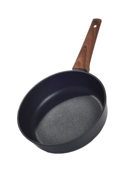 Buy Vega Deep Fry Pan Black/Brown 24x6.8cm in UAE