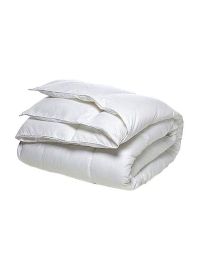 Buy Comfy Duvet Down Comforter Cotton Blend White 200x200cm in UAE