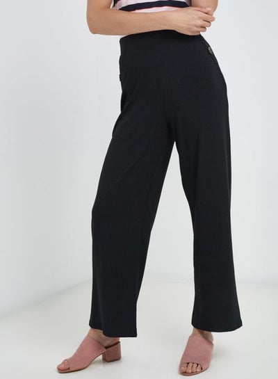 Buy Mid Rise Pants Black in UAE