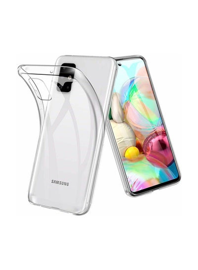 Buy Silicone Soft Thin Protective Case Cover For Samsung Galaxy A71 case Clear in Egypt