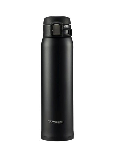 Buy Stainless Steel Vacuum Insulated Flask Silky Black 22cm in UAE