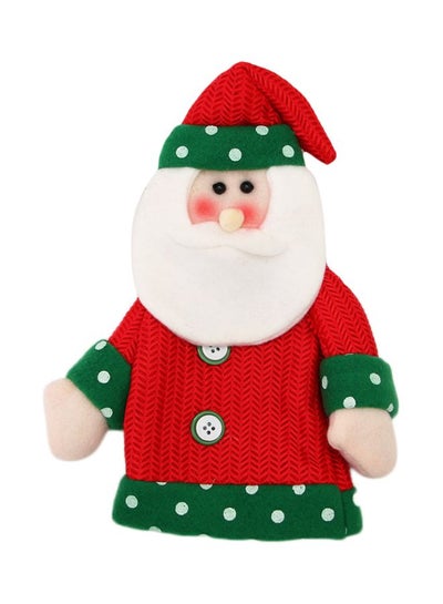 Buy Christmas Decoration Santa Bottle Cover Multicolour 24 x 19cm in UAE