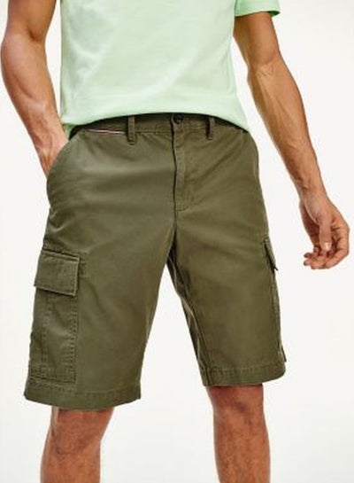 Buy Lightweight Twill Cargo Shorts Olive Night in Saudi Arabia