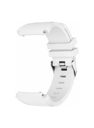 اشتري Silicone Replacement Band For Samsung Galaxy Gear S3 White في مصر