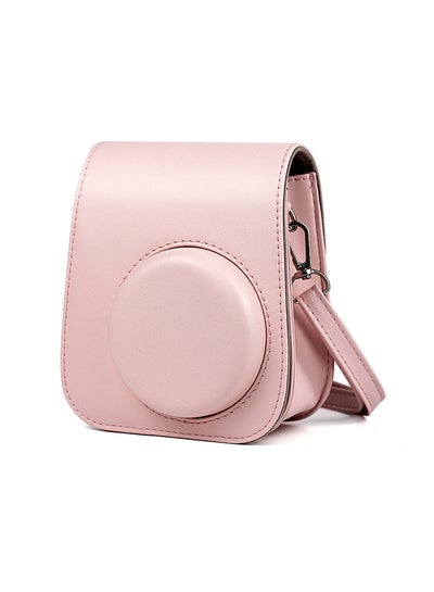 Buy Instant Camera Case Bag With Strap For Fujifilm Instax Mini 11 Pink in Saudi Arabia