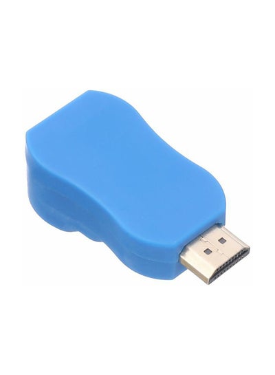 Buy 2-Piece Hdmi 2.0 Extender Cat5E And Cat6E Adapter Set Blue in Egypt