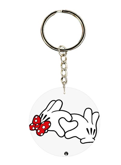 Buy Disney Mini Mouse Hand Printed Keychain in UAE