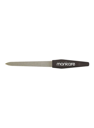 Buy Soft Touch Handle Sapphire Nail File Black/Silver in UAE