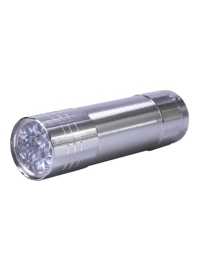 Buy LED Metallic Finish Flashlight Silver in Saudi Arabia